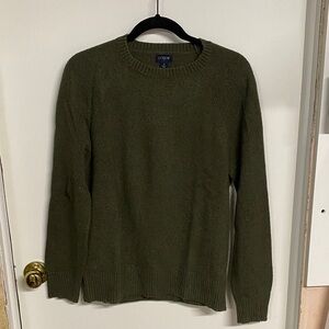 J. Crew Factory Men's Marled Olive Crewneck Sweater
